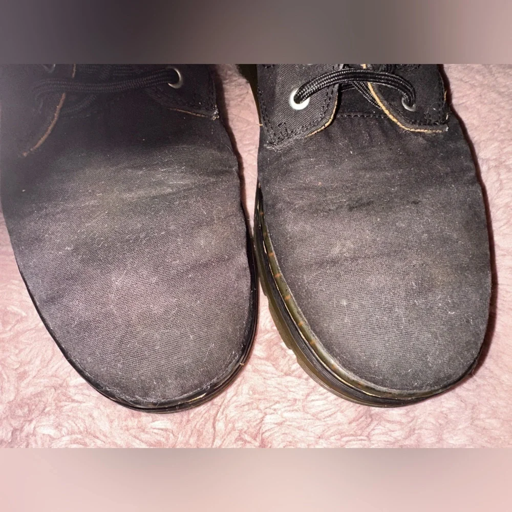 Dr. Martens Bonny Black Canvas Lace Up Chukka Boots Men’s 10 punk goth grunge